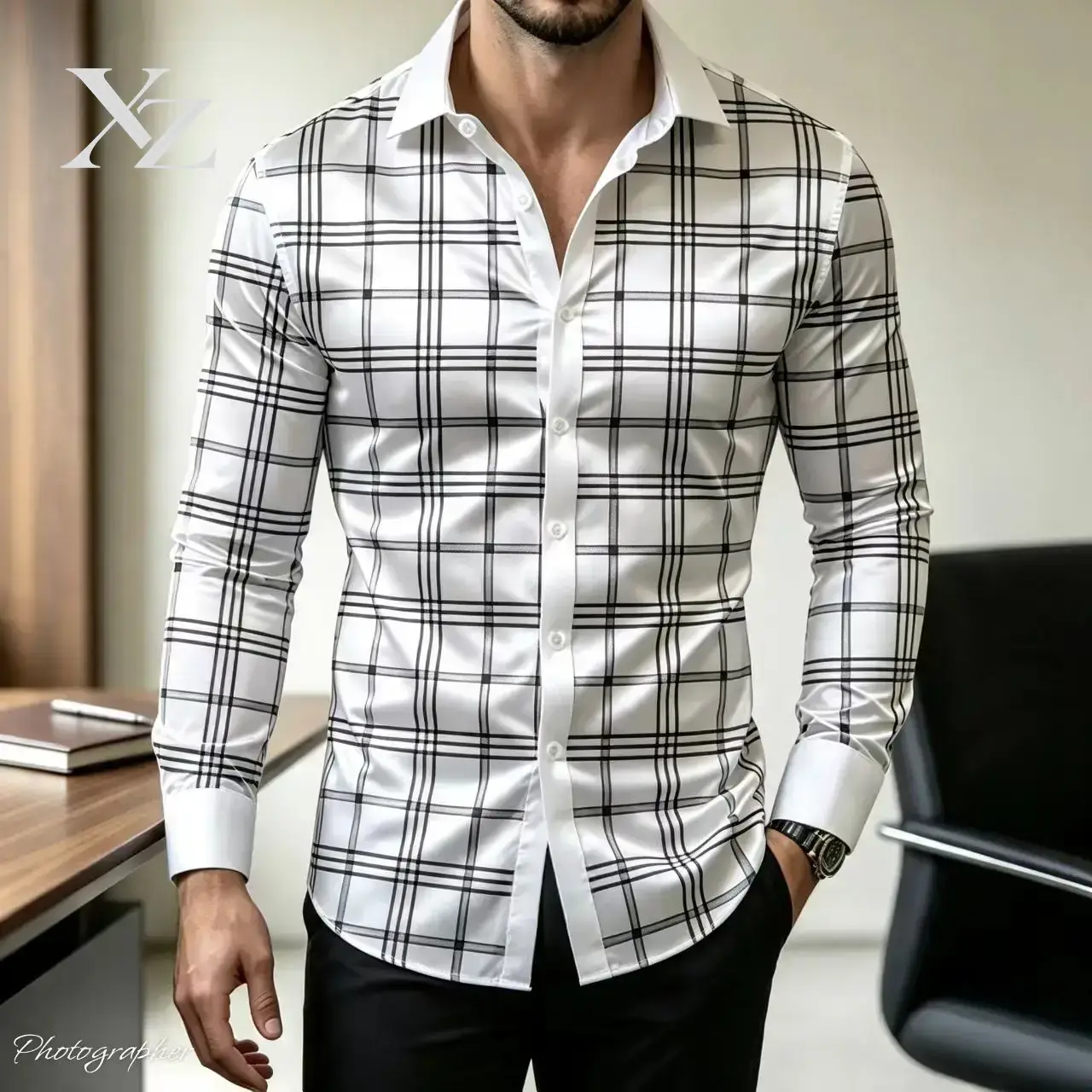 Mens Satin Silk Dress Shirt - Sıcak Fırsat Erkek Slim Fit Uzun