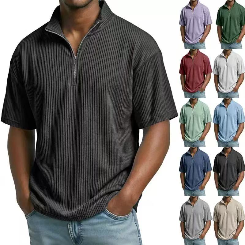 Yazlık Kordonlu Dik Yaka Gömle - Corduroy Button Up Shirt Men incelemesi ve fiyatı