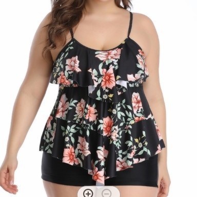 Tankini Kadın Bikini Çiçek Des - Shorts incelemesi ve fiyatı