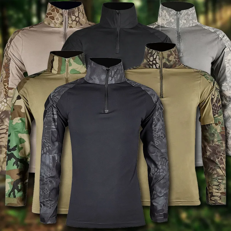 S-4XL Outdoor G2 Kamuflaj Dese - Tactical Military Shirt Cargo incelemesi ve fiyatı