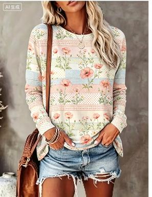 Kadın Uzun Kollu Tişört Pastel - T-Shirts incelemesi ve fiyatı