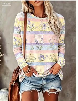 Kadın Uzun Kollu Tişört Pastel - T-Shirts incelemesi ve fiyatı