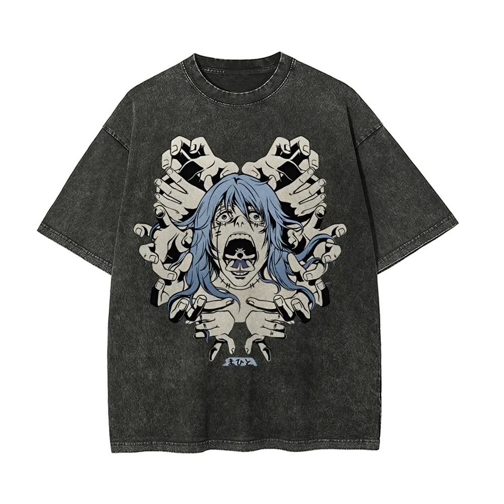 Mahito T Shirt Jujutsu Kaisen  - Acid Wash Vintage Graphic T Shirt incelemesi ve fiyatı