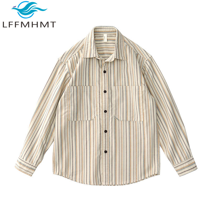 Erkek Japon Vintage Sanatsal R - Corduroy Button Up Shirt Men incelemesi ve fiyatı