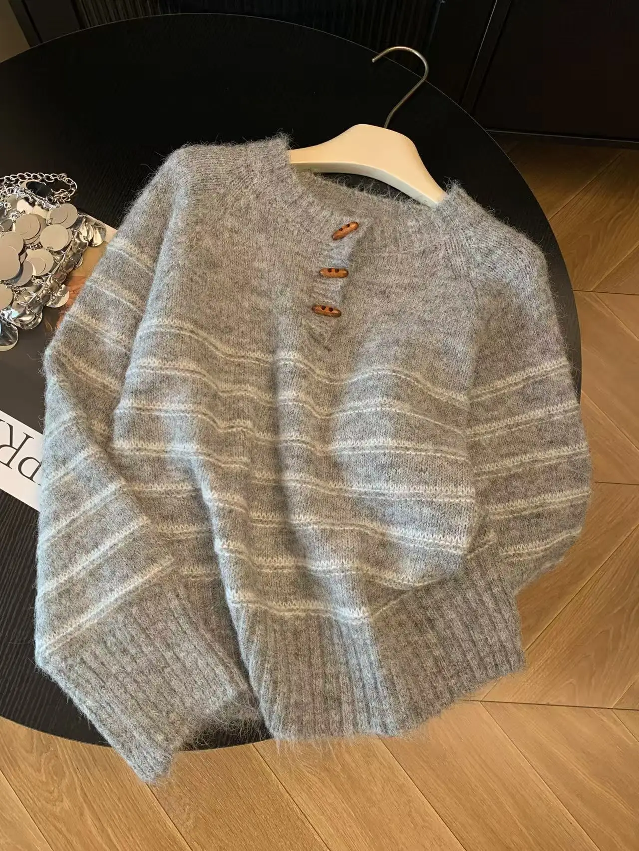 Sonbahar Kış Kadın Çizgili Yün - Shirts incelemesi ve fiyatı