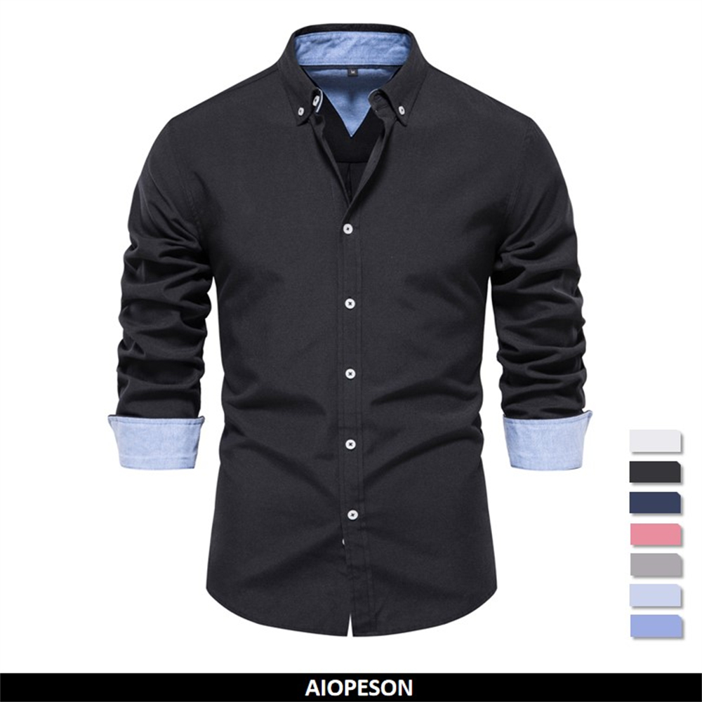 AIOPESON 2023 yeni sonbahar pa - Oxford Cotton Casual Shirt Business incelemesi ve fiyatı